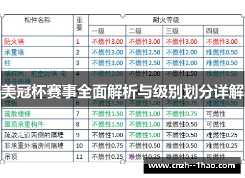 美冠杯赛事全面解析与级别划分详解